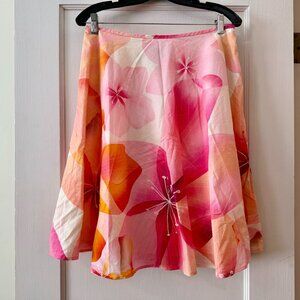 Anthropologie | Tabitha Vibrant Floral Skirt